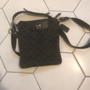 Black Coach cross body purse